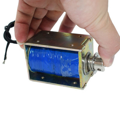 U1668 Мини рамочный соленоид Dc 20mm Stroke 45N Dc 12v 24v толкательный соленоид