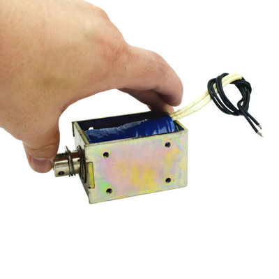 U1668 Мини рамочный соленоид Dc 20mm Stroke 45N Dc 12v 24v толкательный соленоид