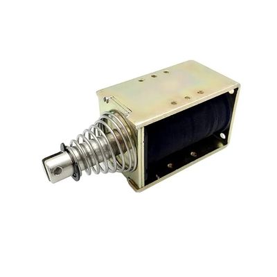1U578 DC 12V 24V Мощный линейный соленоид открытого типа с толкающим и тянущим действием и ходом 10 мм