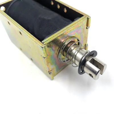 1U578 DC 12V 24V Мощный линейный соленоид открытого типа с толкающим и тянущим действием и ходом 10 мм